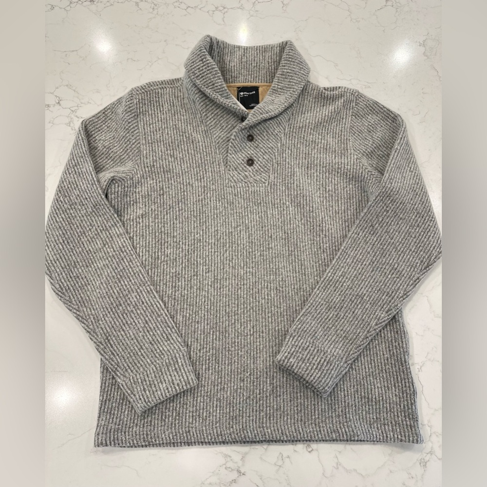 Marmot Men's Colwood Pullover Sweater, Ribbed, Turtleneck, Wool Blend